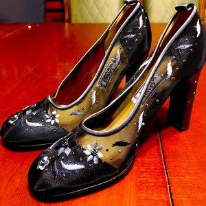 Gianni Versace heels flower lace size 37